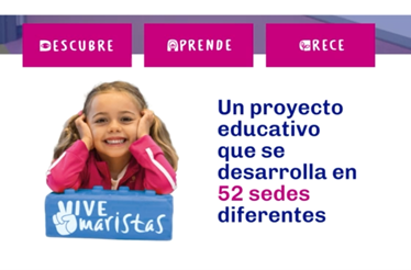 vive maristas nueva web anuncio