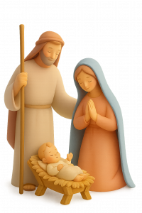 Imagen Sagrada Familia como Belén Adviento