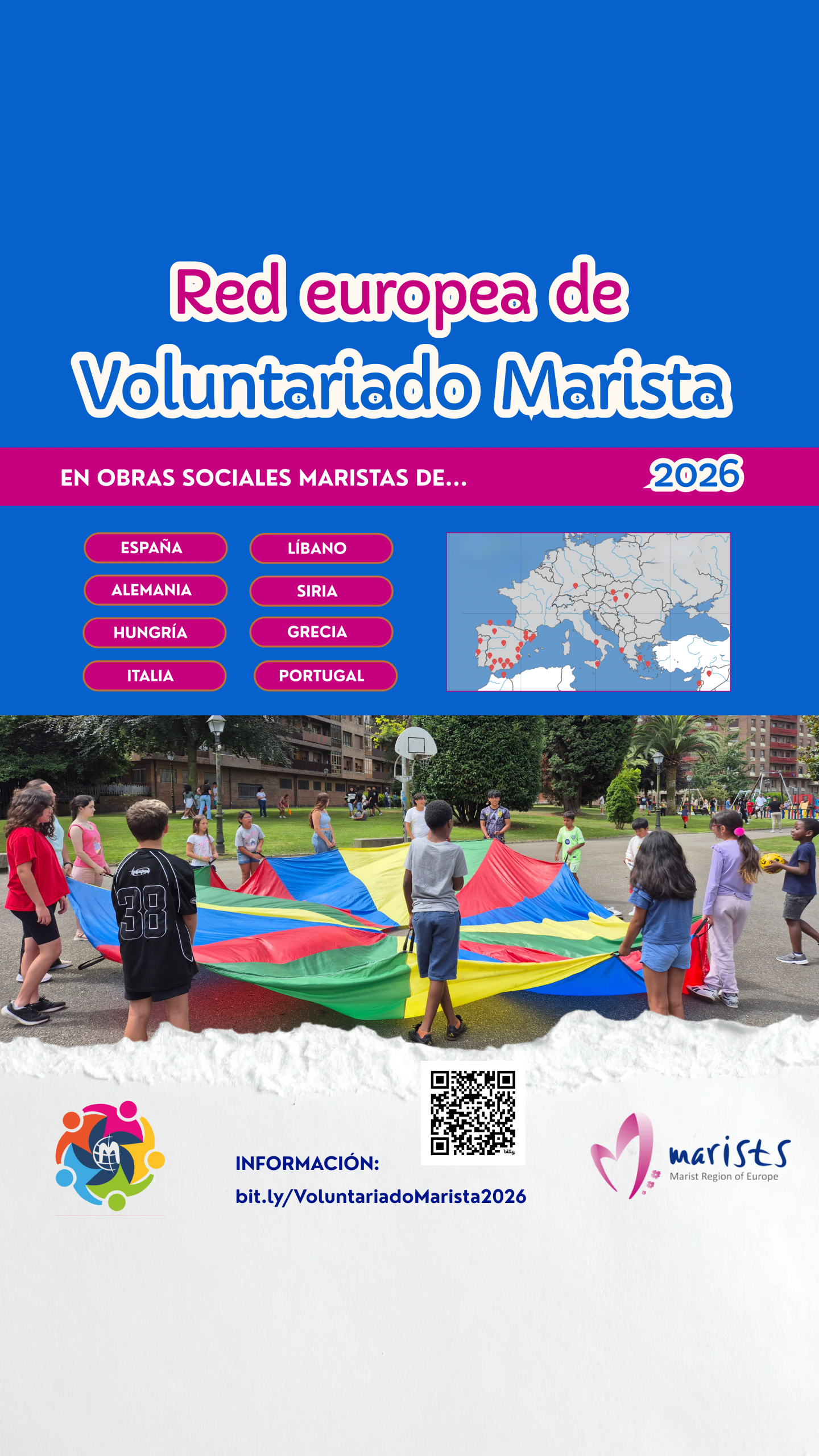 Diseño de Portada Red Europa Voluntariado Marista